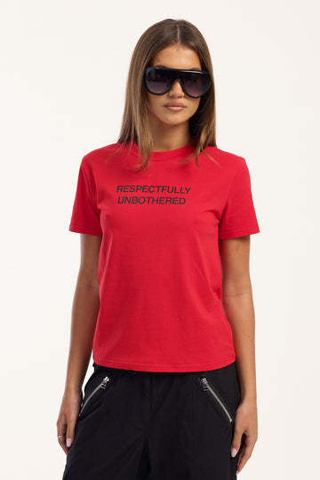 Lioness Unbothered Tee Crimson